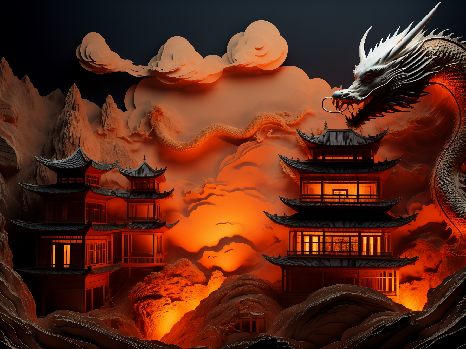 05943-3113463105-guchen,(dragon_1.1),(eastern dragon_1.1),no humans,scenery,(pagoda_0.9),cloud,(building_0.9),horns,Dark Red Theme,(mountain_1.1).png